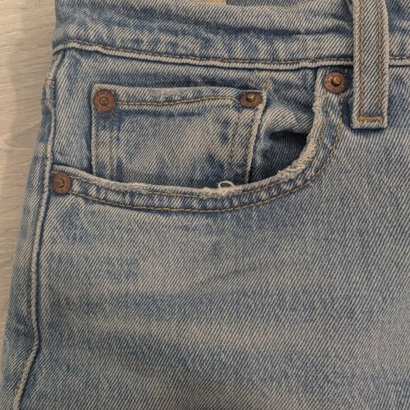 Levi's Light Wash Distressed Jeans - Picture 8 of 16